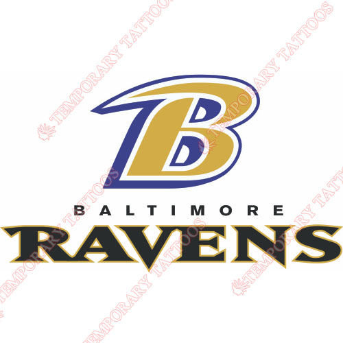 Baltimore Ravens Customize Temporary Tattoos Stickers NO.410